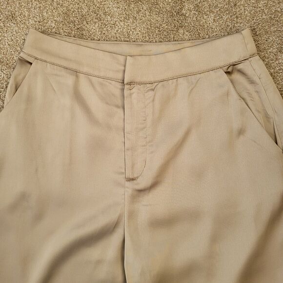 LBLC The Label Gia Wide Leg Pants Size 6 Style P15670LB Shiny Wedding Party - Picture 7 of 10